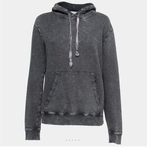 Saint Laurent Black Distressed Hoodie-XS